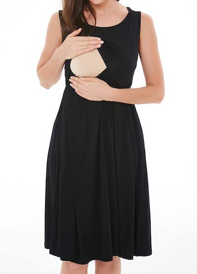 Smallshow Women's Sleeveless Nursing Dress Smallshow Women's Sleeveless Nursing Dress